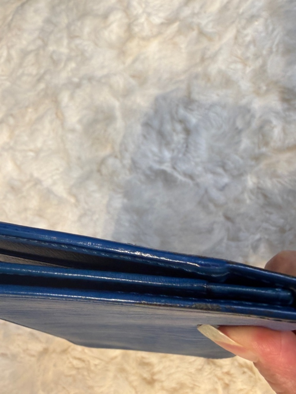 Louis Vuitton Epi Blue Long Wallet Vintage Leather Continental LV - Picture 5 of 12